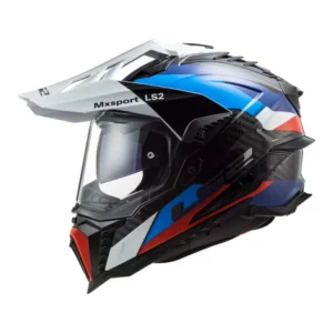 LS2 MX701 C Explorer Frontier Carbon Helmet (ECE 22.06) - Gloss Black Blue