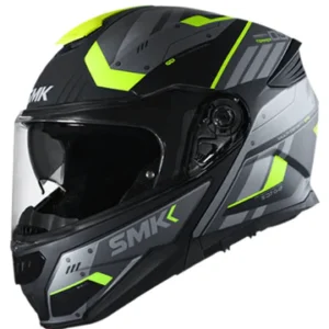 SMK Gullwing Tekker MA264 Black Grey Yellow Matt Helmet